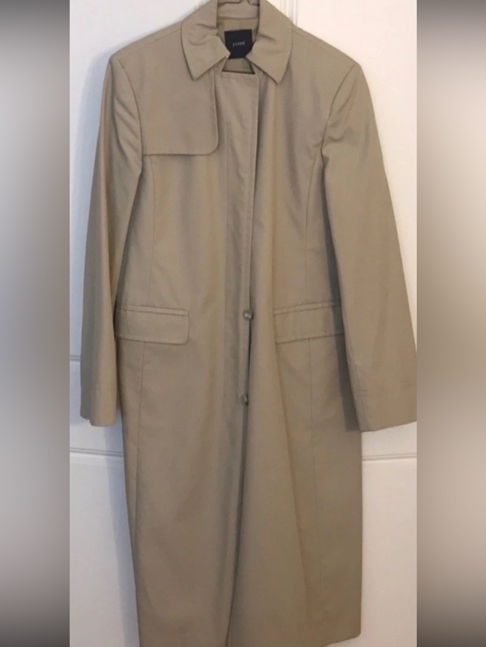 Jcrew minimalist Classic Women's Beige Trench Coat